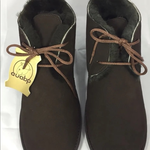 New AUABP Australia Mid Cut Boots Winter Women Choco Brown Leather Lining 11 - Picture 5 of 11